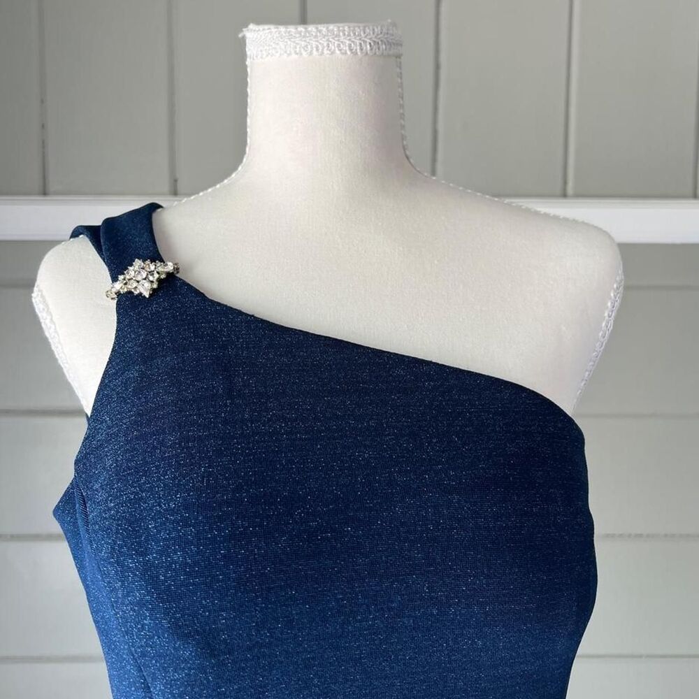 Unbranded Women's Blue and Navy Dress - Picture 3 of 7